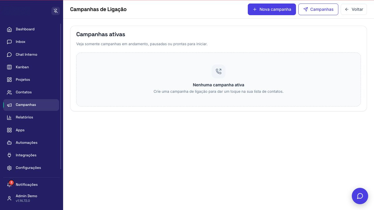 Painel de Campanha de Ligação